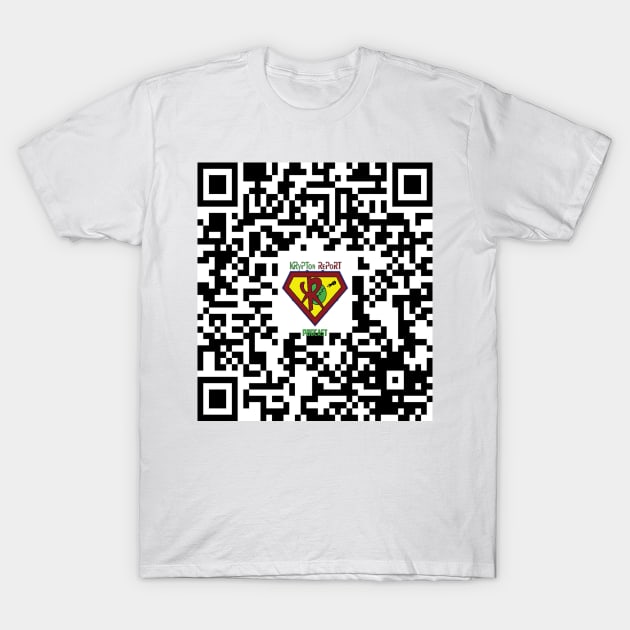 QR for The Krypton Report. T-Shirt by Krypton Report Podcast 